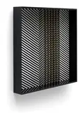 Julio Le Parc, Relief 13, 1970, Aluminium box multiple with screenprint in black and white, with the original perspex lid