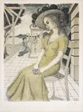 Paul Delvaux, Anne songeuse (Pensive Anne)