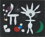 Rose Matinale au Clair de la lune (Morning Rose in the Light of the Moon) by Joan Miró, 1958, Etching and aquatint in colours, on BFK Rives paper, with full margins, sold Jan 2017