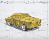 Christo & Jeanne-Claude, Wrapped Automobile (Project for 1950 Studebaker Champion Series 9G Coupe)