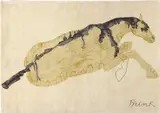 Reclining Horse by Elisabeth Frink, 1975, Wool pile tapestry in colours, offered Jan 2017