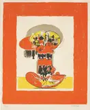 Graham Sutherland, Balancing Form, 1972, Lithograph in colours, on wove paper, with full margins