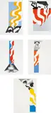 Gerald Laing, Parachutes: five works, 1968, Five screenprints in colours, on wove paper, with full margins