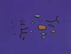 Patrick Caulfield, Found Objects, 1968, Screenprint in colours, on wove paper, the full sheet