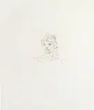 Frank Auerbach, Julia, from Six Etchings of Heads, 1980-81, Etching, on Arches paper, with full margins