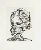 Frank Auerbach, Michael, from Seven Portraits, 1989-90, Etching in black and grey, on wove paper, with full margins