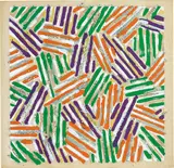 Jasper Johns, Untitled, 1977, Screenprint in colours, the catalogue cover on Patapar printing parchment, with full margins