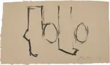 Spanish Elegy I by Robert Motherwell, 1975, Lithograph, on brown HMP handmade paper, with full margins, sold Jan 2017
