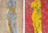 Jim Dine, Nine Views of Winter 6; and Nine Views of Winter 9, 1985, Two woodcuts in colours, on Arches paper, the full sheets