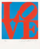 Robert Indiana, Love, from Book of Love, 1996, Screenprint in colours, on A.N.W Crestwood Museum Edition Paper, with full margins, with the accompanying poem