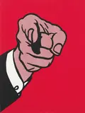 Roy Lichtenstein, Finger Pointing, from The New York Collection for Stockholm, 1973, Screenprint in colours, on wove paper, the full sheet
