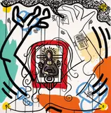 Keith Haring, Untitled 6, from Apocalypse, 1988, Screenprint in colours, on wove paper, the full sheet