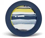 Roy Lichtenstein, Six abstract service plates, 1990, Six porcelain plates glazed in colours, contained in the original individual boxes