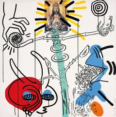 Untitled 10, from Apocalypse by Keith Haring, 1988, Screenprint in colours, on wove paper, the full sheet, sold Jan 2017