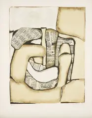 Conrad Marca-Relli, Composition, 1973, Lithograph in colours, on wove paper, with full margins