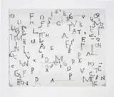 Francesco Clemente, Seeds, from Perusa, 1990, Spitbite aquatint, on wove paper, with full margins