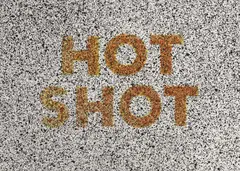 Hot Shot, from 18 Small Prints by Ed Ruscha, 1973, Lithograph in colours, on wove paper, the full sheet, sold Jan 2017