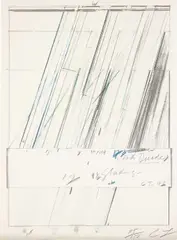 Untitled by Cy Twombly, 1973, Offset lithograph in colours, on heavy wove paper, the full sheet, sold Jan 2017