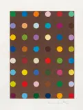 Carvacrol by Damien Hirst, 2008, Screenprint in colours, with bronze glitter, on wove paper, with full margins, sold Jan 2017