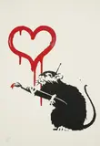 Love Rat by Banksy, 2004, Screenprint in colours, on wove paper, with full margins, sold Jan 2017