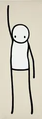 Liberty (Nude) by Stik, 2013, Screenprint in black and white, on beige Somerset paper, with full margins, sold Jan 2017