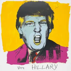 Deborah Kass, Vote Hillary, 2016, Screenprint in colours, on Stonehenge paper, with full margins