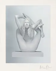 Sphinx by Marc Quinn, 2012, Screenprint with glaze and silver leaf, on Somerset paper, with full margins, sold Jan 2017