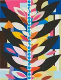 Beatriz Milhazes, O Passeio em Rosa e Marrom (The Ride in Pink and Brown), 2016, Screenprint in colours, on wove paper, the full sheet
