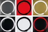 Agama; Enso: The Heart; Amitabha Buddha; Enso: Intellection; Enso: Tranquility; and Enso: Earthly Desires by Takashi Murakami, 2015, Six offset lithographs in colours, on smooth wove paper, the full sheets, sold Jan 2017