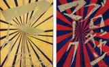 Untitled (Canary Yellow and Black Butterfly 830); and Untitled (Scarlet Lake and Indigo Blue Butterfly 826) by Takashi Murakami, 2008-2010, Two offset lithographs in colours, on smooth wove paper, the full sheets, sold Jan 2017