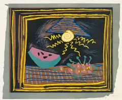 Nature morte à la pastèque (Still Life with Watermelon) by Pablo Picasso, 1962, Linocut in colours, on Arches paper, with full margins, offered Jun 2017