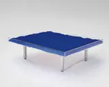 Yves Klein, Table Bleu Klein™ / Klein Blue® Table, designed 1961, IKB pigment, glass, Plexiglas, chrome-plated metal