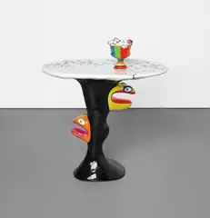 Serpent Table by Niki de Saint Phalle, 1980, Resin and polyester table painted in colours, sold Jun 2017