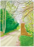 17th April, from The Arrival of Spring in Woldgate, East Yorkshire in 2011 (twenty eleven) by David Hockney, 2011, iPad drawing in colours, printed on wove paper, with full margins, sold Jun 2017