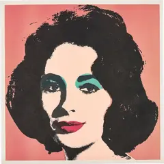 Liz by Andy Warhol, 1964, Offset lithograph in colours, on wove paper, with full margins, sold Jun 2017