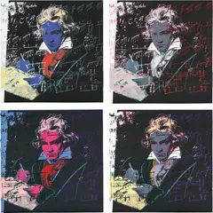 Andy Warhol, Beethoven, 1987, screenprint in colors on Lenox Museum Board