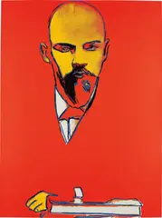 Andy Warhol, Red Lenin, 1987, Screenprint in colours, on Arches 88 paper, the full sheet,