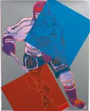 Frolunda Hockey Player by Andy Warhol, 1986, Unique screenprint in colours, on Lenox Museum Board, the full sheet, sold Jun 2017