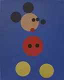 Mickey (Blue Glitter) by Damien Hirst, screenprint in colours with glitter, on wove paper, sold Jun 2017