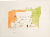 Le Télégraphe (The Telegraph), for Hommage à Leonardo da Vinci (American Inventions) by Salvador Dalí, 1975, Drypoint with extensive hand-colouring in watercolour, on Arches paper, with full margins, sold Jun 2017