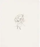 Frank Auerbach, Gerda Boehm, from Six Etchings of Heads, 1980-81, Etching, on Arches paper, with full margins