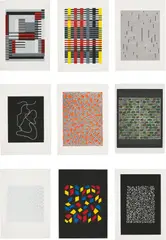 Connections by Anni Albers, 1925/1983, The complete set of nine screenprints in colours, on Cartiere Miliani of Fabriano Umbria Italia and Fabriano Cotton pape, sold Jun 2017