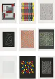 Anni Albers, Connections, 1925/1983, The complete set of nine screenprints in colours, on Cartiere Miliani of Fabriano Umbria Italia and Fabriano Cotton papers, with full margins, with an introduction From the Line to the Texture by the publisher, the sheets loose (as issued), contained in original paper-covered cardboard portfolio with printed title