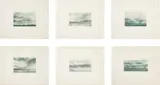 Kanarische Landschaften II (Canary Landscapes II) by Gerhard Richter, 1971, The complete set of six heliogravures in green-grey, on ivory rag paper, with full margins, sold Jun 2017