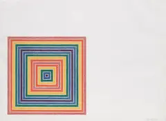 Cipango, from Multicoloured Squares I Series by Frank Stella, 1972, Offset lithograph in colours, on J. Green mould-made paper, with full margins, sold Jun 2017