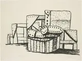Philip Guston, Studio Forms, 1980, Lithograph, on Arches cover paper, with full margins