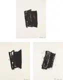 Richard Serra, Sketch #2; Sketch #3; and Sketch #5, from Sketches series, 1981, Three lithographs, on John Koller HMP and Arches Cover paper, with full margins