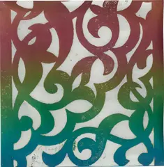 Philip Taaffe, Untitled, 1993, Monoprint in colours, on Japanese paper, the full sheet