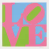 Robert Indiana, Rose, from A Garden of Love, 1982, Screenprint in colours, on Fabriano rag paper, with full margins