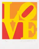 Robert Indiana, Book of Love: one plate, 1996, Screenprint in colours, on A.N.W. Crestwood Museum Edition paper, with full margins,